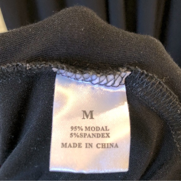 Tart Black Maxi Sleeveless Dress V Neck Empire Waist Modal / Spandex Mix - Picture 5 of 5